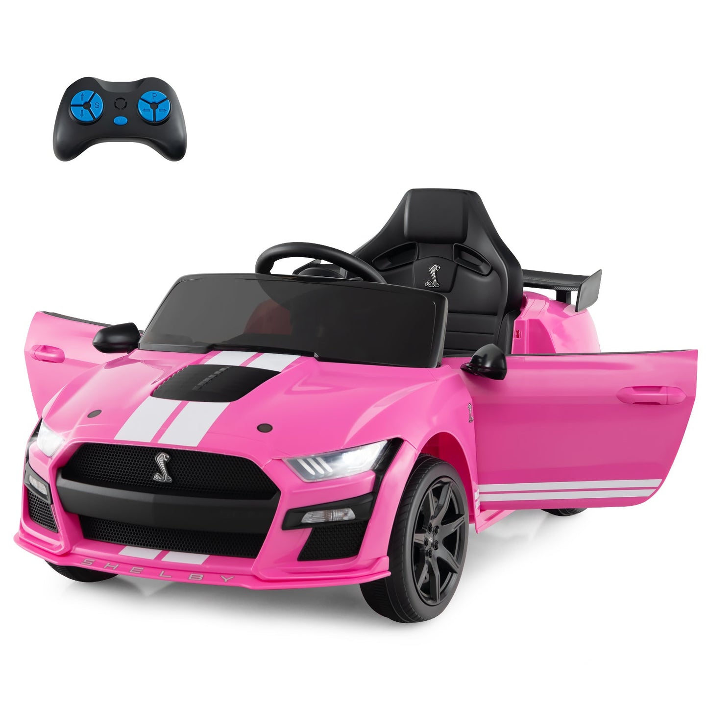 Voiture électrique pour enfants 12V Ford Mustang Shelby GT500 - Rose
