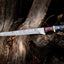 Premium 13” Handmade Damascus Fillet Knife – Buffalo Horn & Rosewood Handle with Leather Sheath - Korvel
