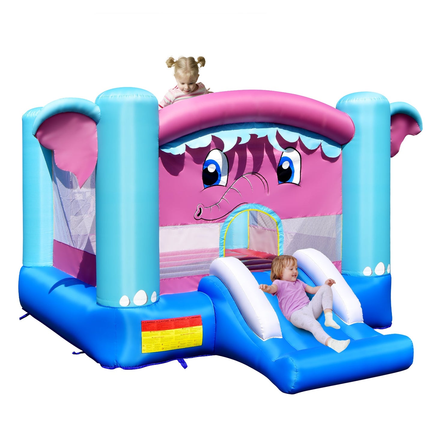 3-in-1 Elephant Theme Inflatable Castle