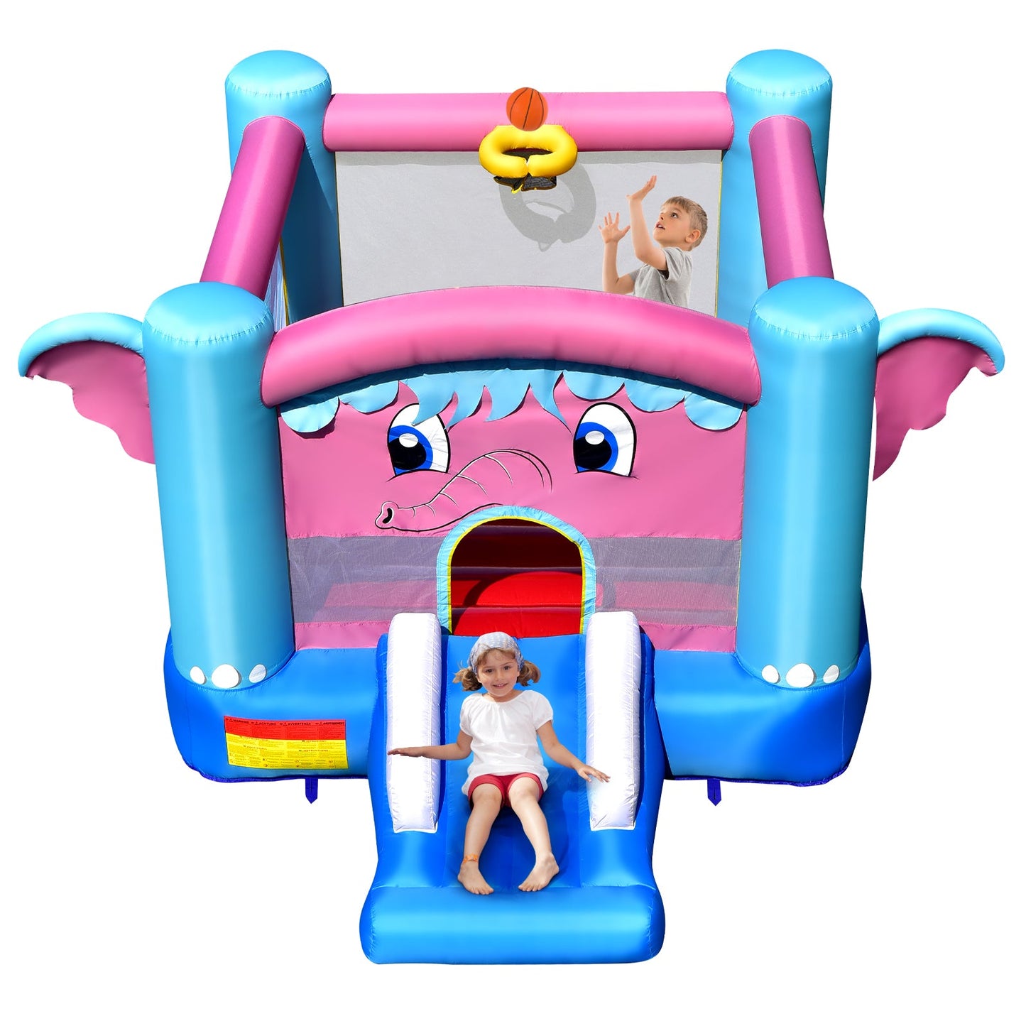 3-in-1 Elephant Theme Inflatable Castle
