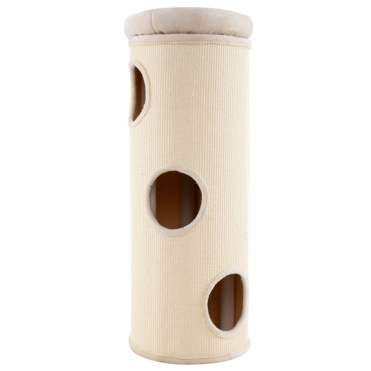 Caverne pour Chats Élevée de 49 Pouces - Maison à 4 Niveaux pour Chats Multiples