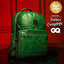 Bolso de viaje de piel verde esmeralda (diseño XL)