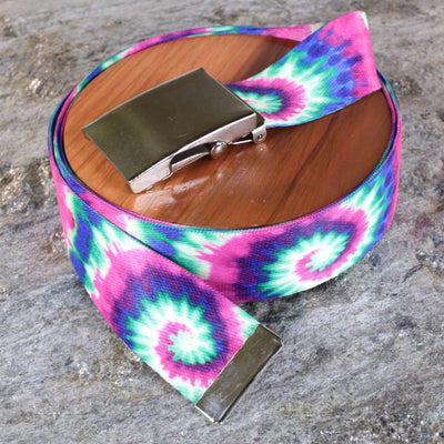 Enchanted Tie Dye Belt - Versatile Sizes & Buckle Options