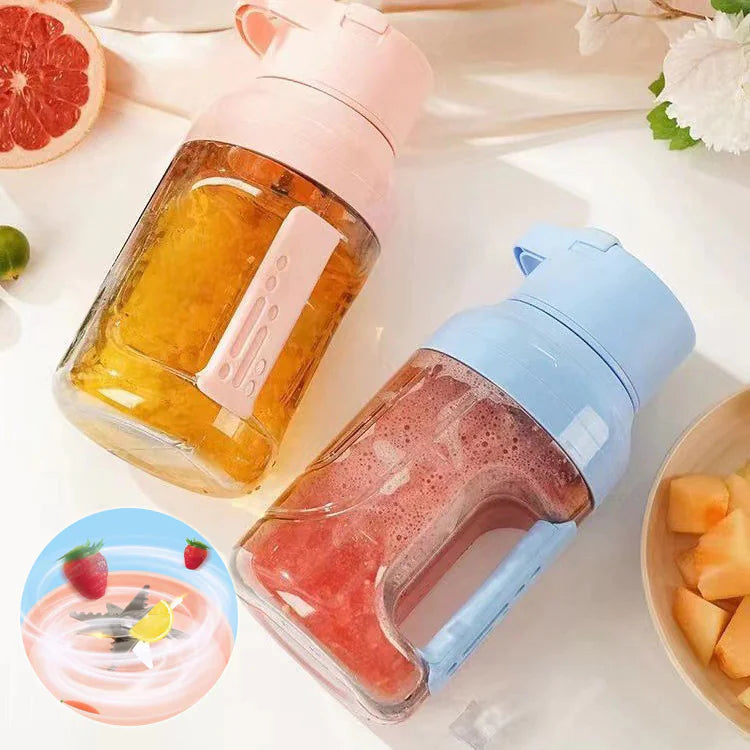 Portable Electric Juicer with 1500ml Capacity - USB Rechargeable