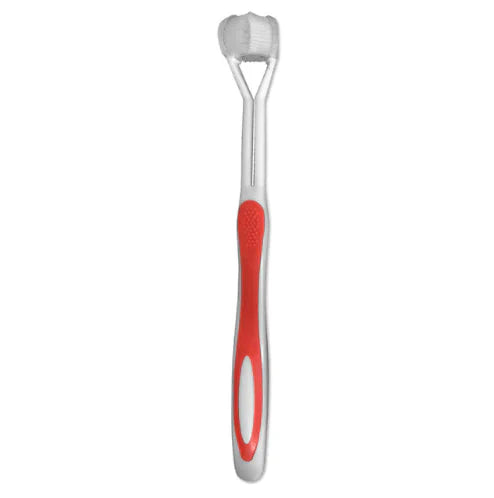 Cepillo de dientes manual de tres lados para una limpieza efectiva