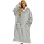 Hoodie en Flanelle Super Long pour un Confort Ultime