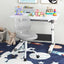Silla de Estudio Ergonómica para Niños - Altura Ajustable en Gris