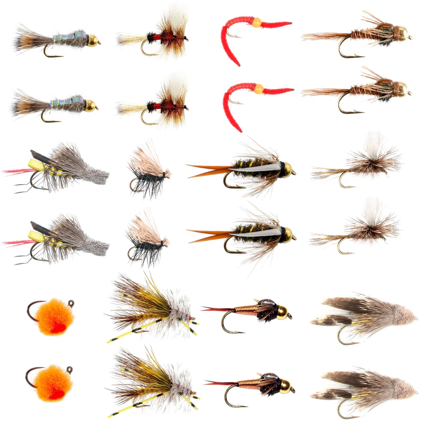 Ultimate Trout Fly Collection - 24 Premium Flies with Storage Box for All Fishing Enthusiasts - Korvel