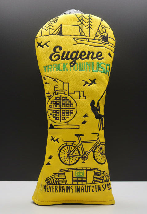 Funda de palo de golf Track Town USA - Inspirada en Eugene