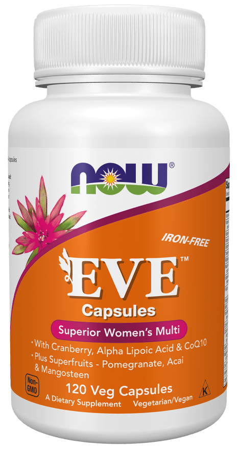 Multivitamínico sin hierro para mujeres Eve
