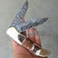 Versatile Custom Damascus Steel Double Blade Folding Knife – The Dual Edge - Korvel