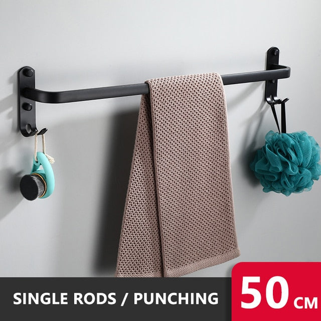 Soporte de Toallas Autoadhesivo - Organizador de Baño Premium