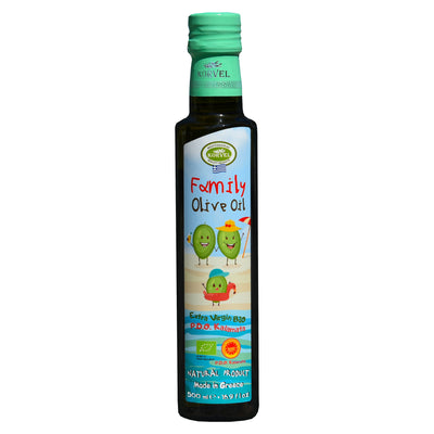 KORVEL Greek Extra Virgin Olive Family Oil Organic PDO Crete, KORVEL, 16.9 fl oz