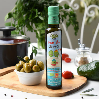 KORVEL Greek Extra Virgin Olive Family Oil Organic PDO Crete, KORVEL, 16.9 fl oz