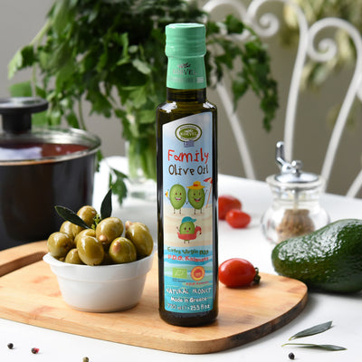 KORVEL Greek Extra Virgin Olive Family Oil Organic PDO Crete, KORVEL, 25.4 fl oz
