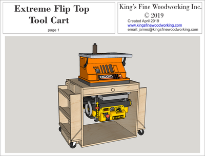 Premium Plans for Flip Top Tool Cart