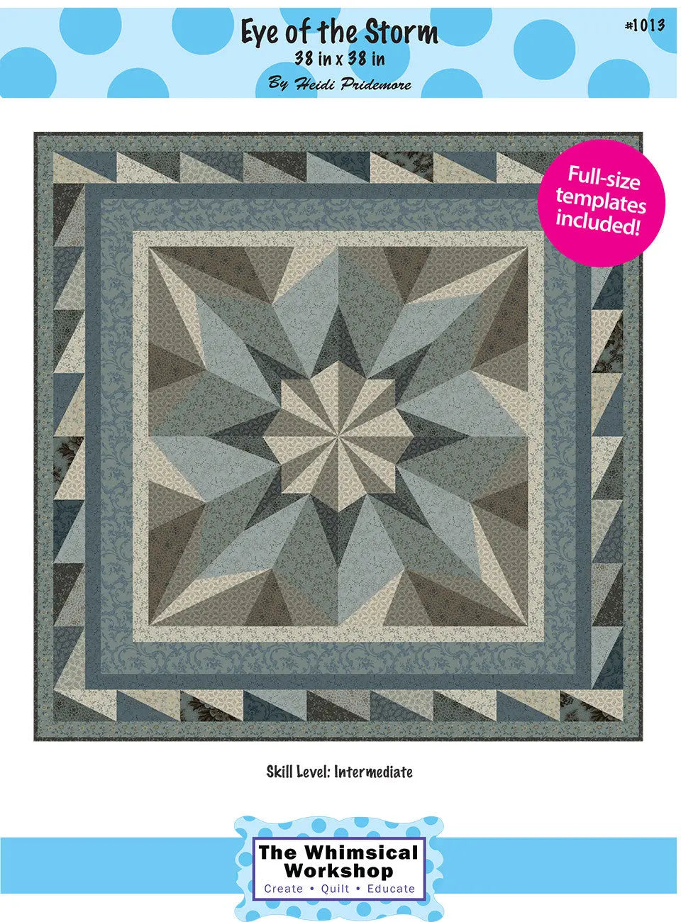 Patron de Quilt Œil de la Tempête
