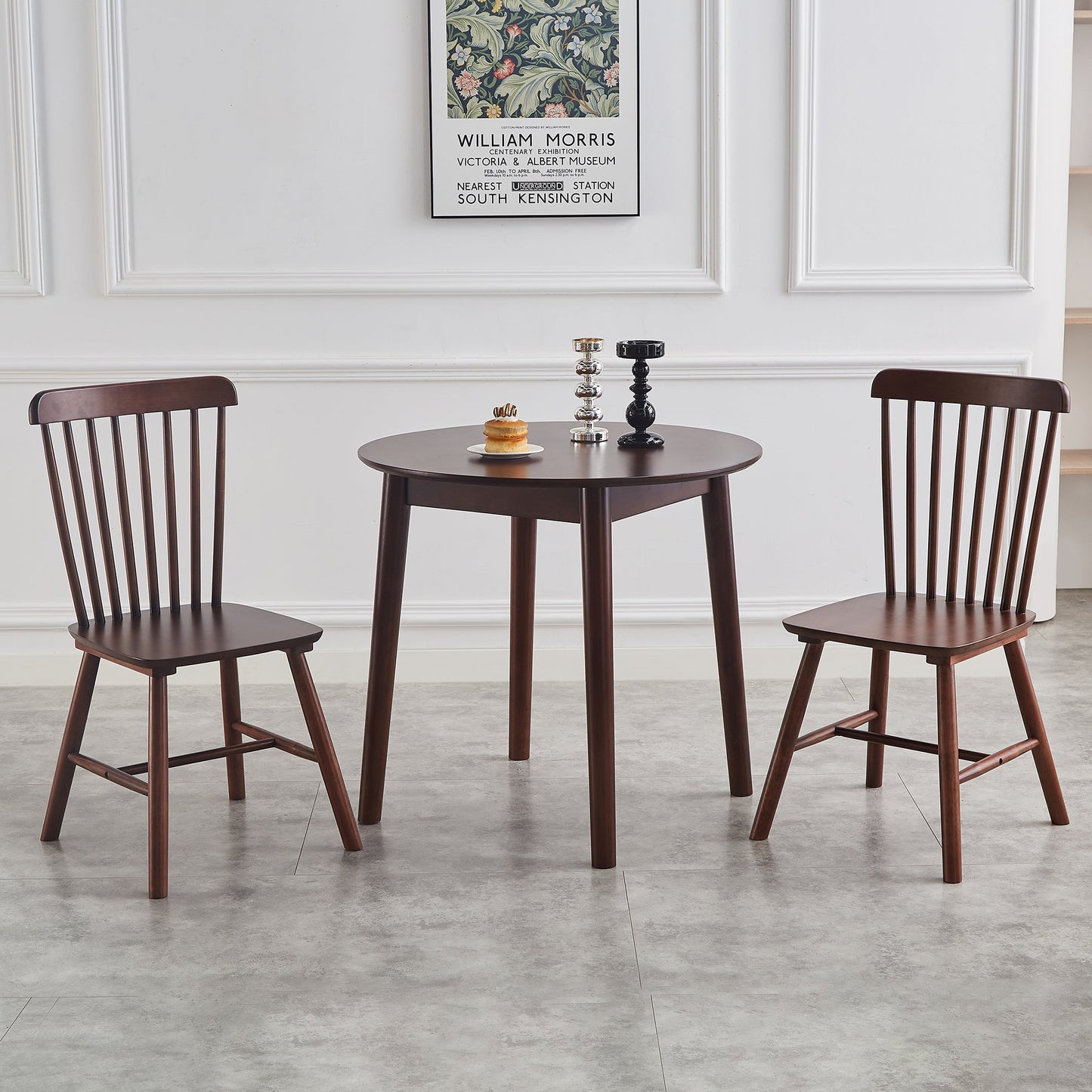Sillas de Comedor de Nogal Elegantes - Juego de 4