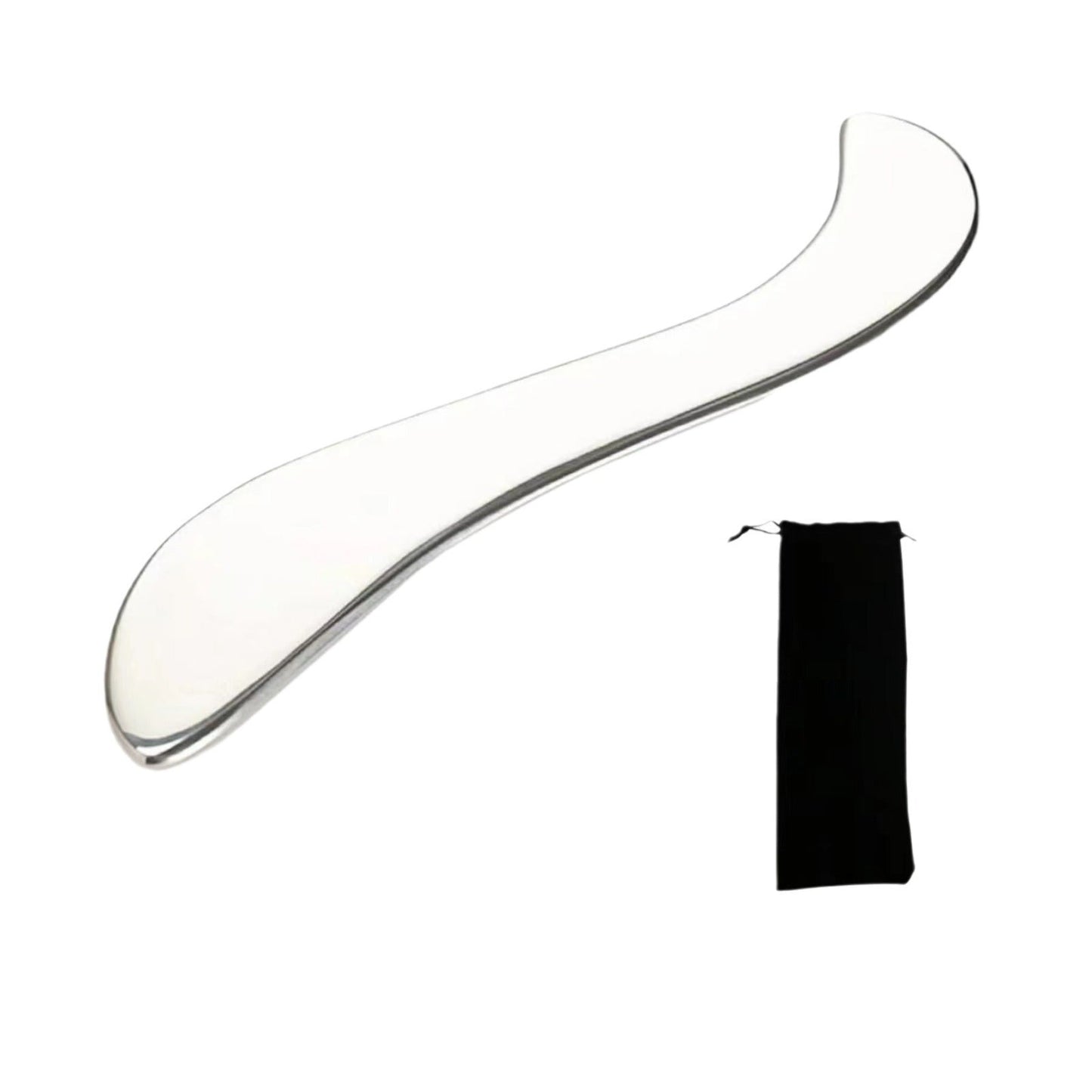 304 stainless steel fascia knife for loosening muscle tissue, scraping and relaxing S-shaped fascia knife for facial metal plate - Korvel