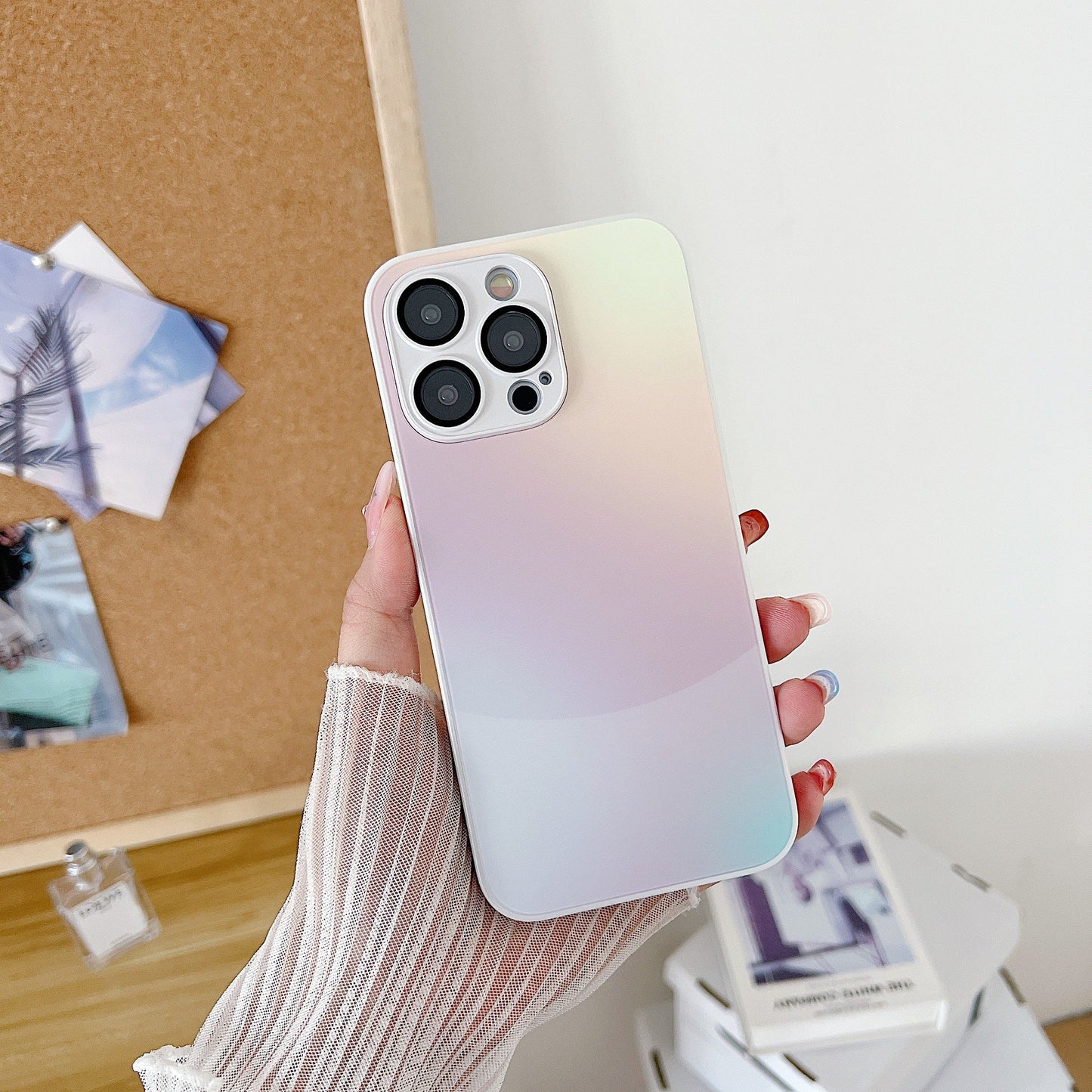 Funda de teléfono mate degradada premium para iPhone 15 y 14 Pro