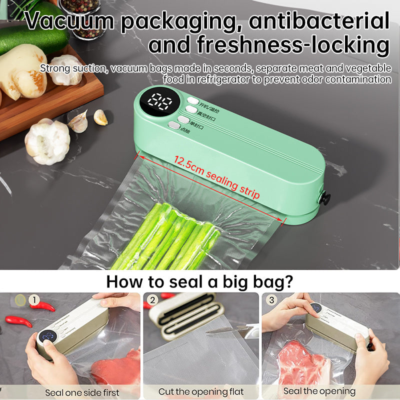 Beige Cordless 3-in-1 Food Sealer for Versatile Use