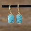 Copper Natural Stone Dangle Earrings - Korvel