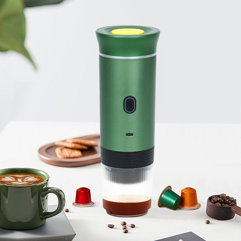 2025 Upgraded 3-in-1 Cordless Coffee Maker - 20Bar Portable for Car/Camping/Home, Capsule/Powder, USB Fast Heat - Korvel