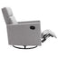 Chaise à bascule rembourrée moderne pour nursery - Gris