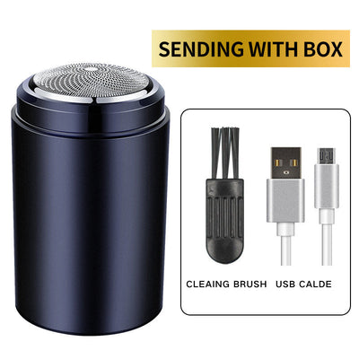 Shaver men's car USB portable electric shaver rechargeable bald head washable mini - Korvel