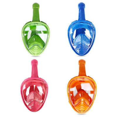 180 Degree Panoramic View Full Face Diving Snorkel Mask Swimming Scuba Snorkeling Diving Anti-Fog Anti-leak For Children Kids - Korvel