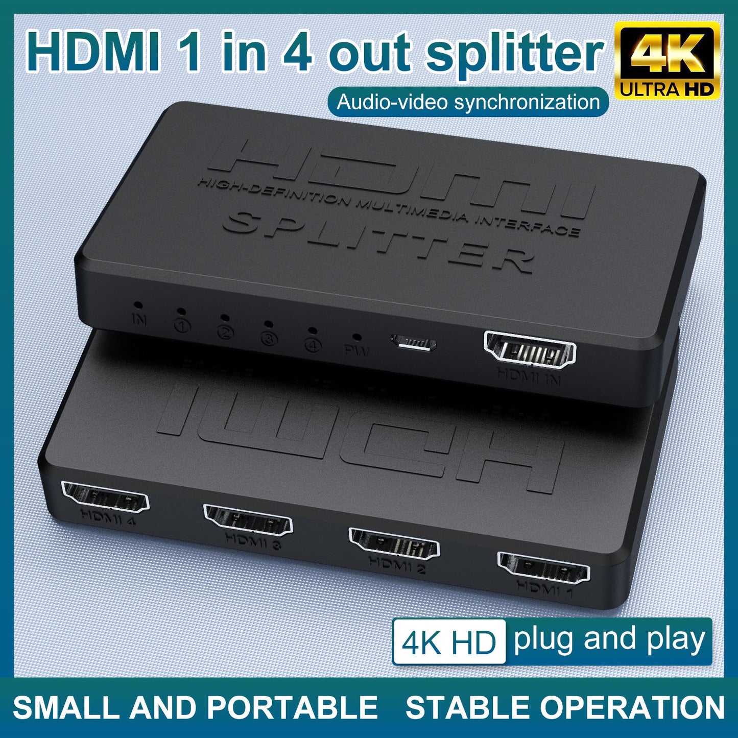 Répartiteur HDMI 4K Premium 1 vers 4 pour une expérience vidéo améliorée