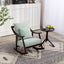 Chaise Berçante en Tissu Tissé de Style Mid-Century Moderne
