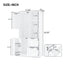 Bathroom storage cabinet with doors and drawers, multiple storage spaces, independent, open adjustable shelves, white - Korvel