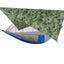 260x140cm Outdoor Double Camping Hammock with Mosquito Net and Rain Fly Tarp Lightweight Parachute Hammocks for Travel Hiking - Korvel