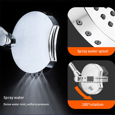 multi-function shower top spray rotating shower head four modes - Korvel