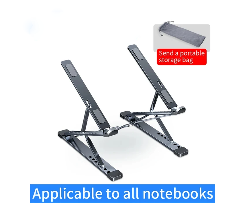 N8 Laptop Stand Adjustable Aluminum Desktop Cooling Pad for Macbook Notebook Bracket Support Foldable Portable Laptop Holder - Korvel