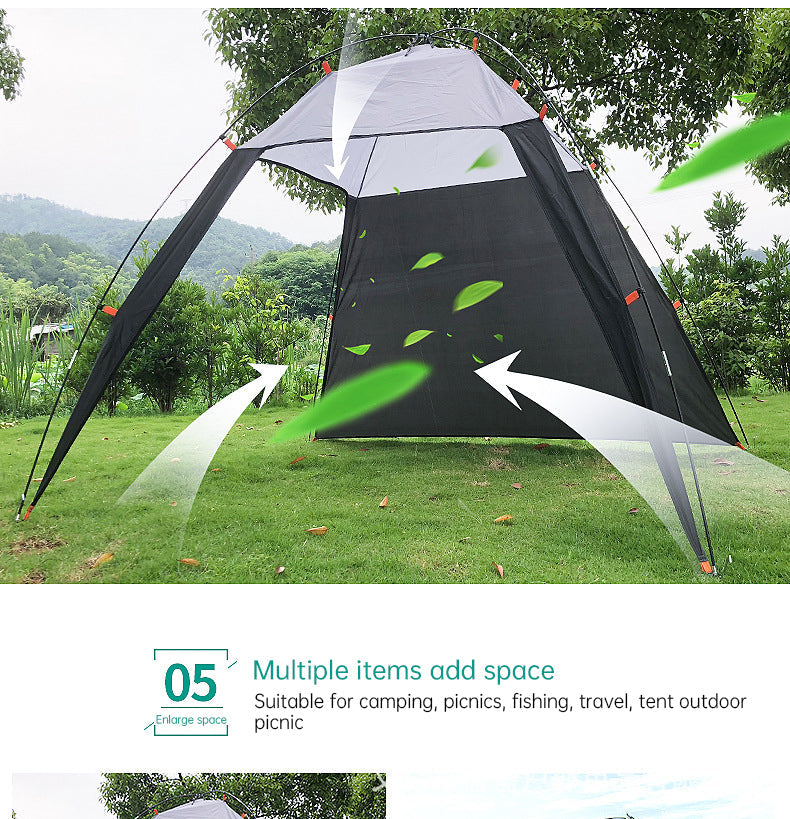 Pop Up Beach Tent Sun Shade Shelter Anti-UV Shelter Fully Automatic Folding Camping Tent - Korvel