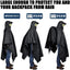 3 In 1 Outdoor Military Raincoat Hooded Sleeve Waterproof Rain Poncho Motorcycle Rain Cover Camping Hiking Travel Rainwear Tent - Korvel