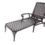 Aluminium Cast lounge chair 1pcs brown - Korvel
