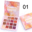 CmaaDu 16 Shades Shiny Eyeshadow - Matte & Metallic
