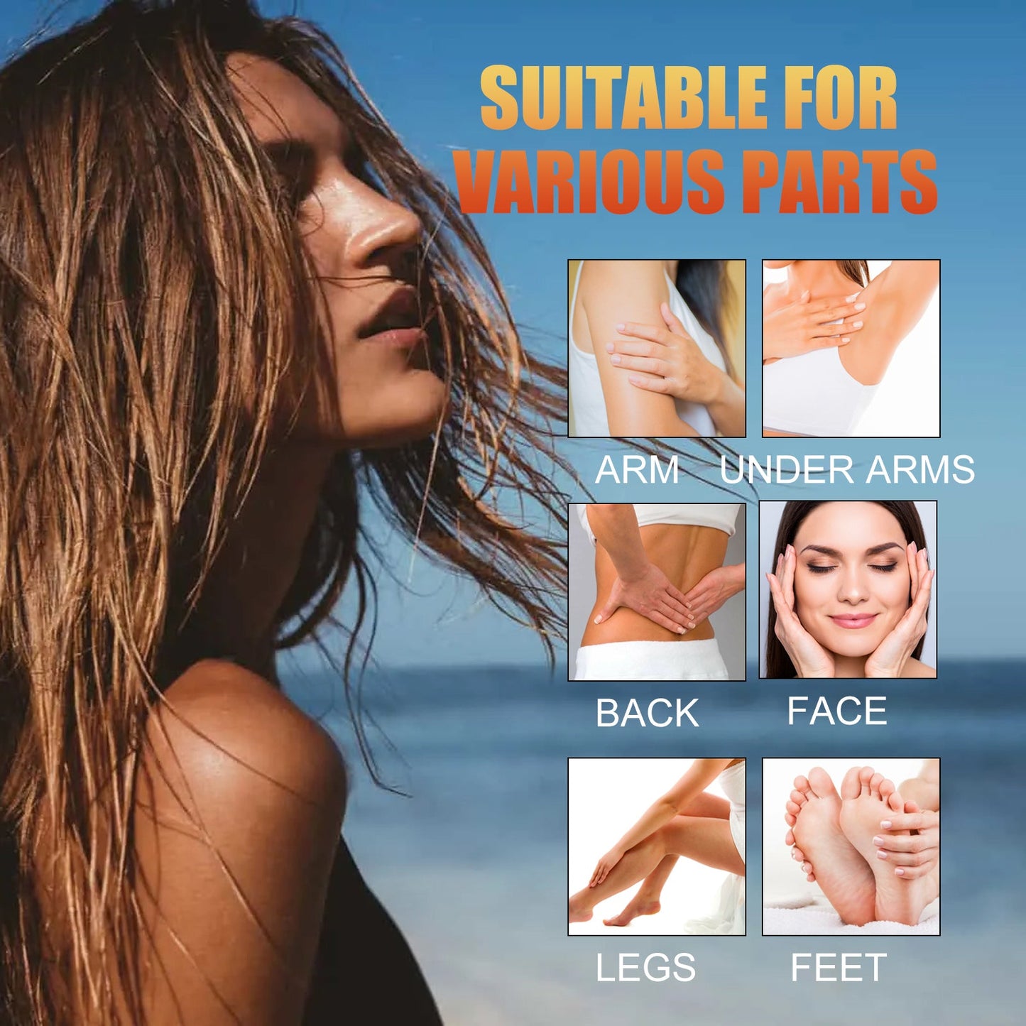 Black Care Gel, Summer Beach Beach Quick Tanning Bronzer Natural Refreshing And Moisturizing - Korvel