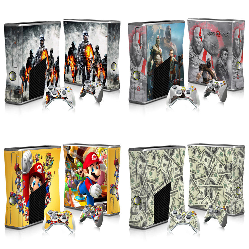 Xbox 360 Slim Full Body Color Membrane Stickers with Scratch-Resistant Protection - Korvel