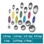 Magnetic Double Head Measuring Spoon Set - 9 Pieces
