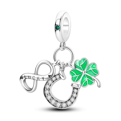 Handmade Copper Plated Clover DIY Jewelry Accessory