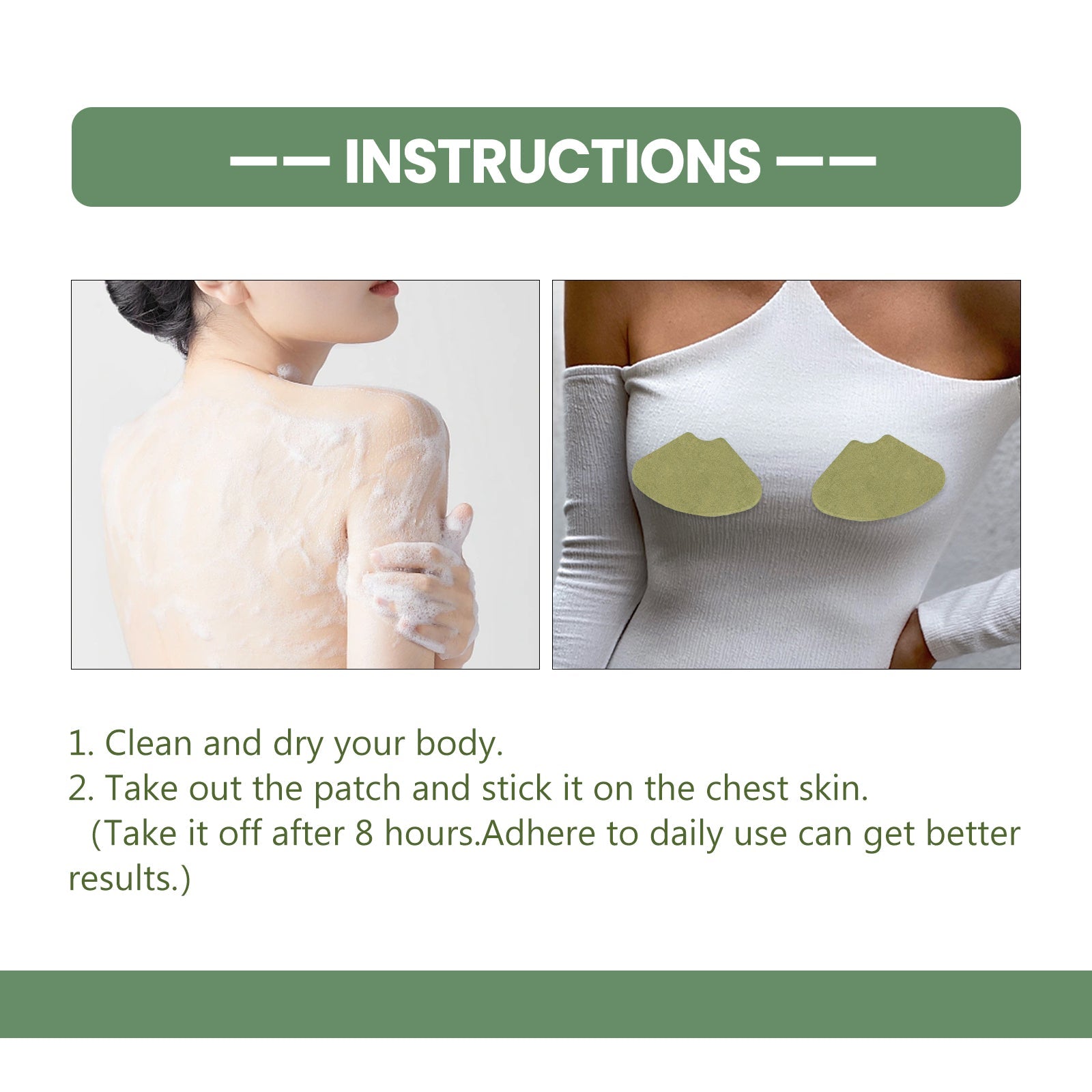 Mugwrot Cooling Relief Enhancements & Firming Patch, Massage Firming Chest Anti-sagging Chest Plump Patch - Korvel