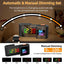 Creative S-shaped Dual-Screen RGB Alarm Clock with Night Light