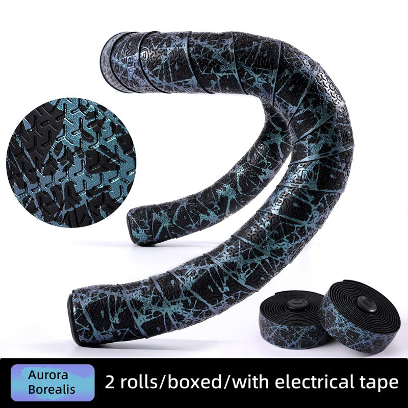 Npy EVA PU Road Bike Handlebar Tape, Anti - Slip & Shock - Absorbing, Sakura Design, with End Plugs - Korvel