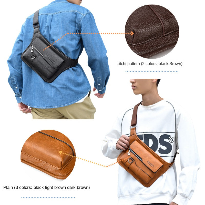 Men's Large Capacity Waterproof Crossbody Bag