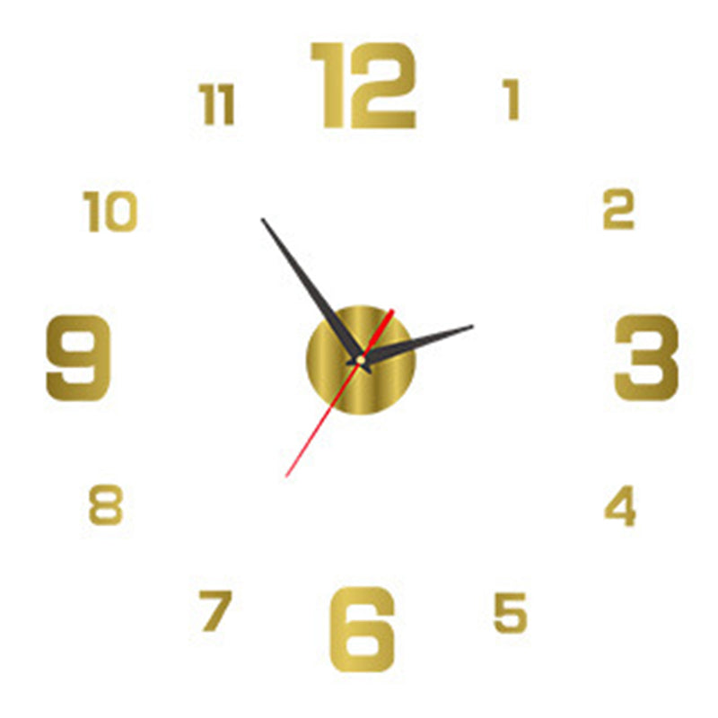 DIY Frameless Creative Wall Clock Wall Decal: A Silent and Stylish Addition for Home Decor, Ideal for Living Rooms and Offices - Korvel