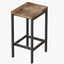 Modern Design Kitchen Dining Table Pub Table Long Dining Table Set with 3 Stools Easy Assembly Natural - Korvel